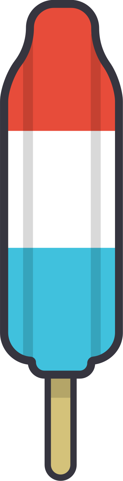 Ice Cream On Stick - Parallel (400x1563), Png Download