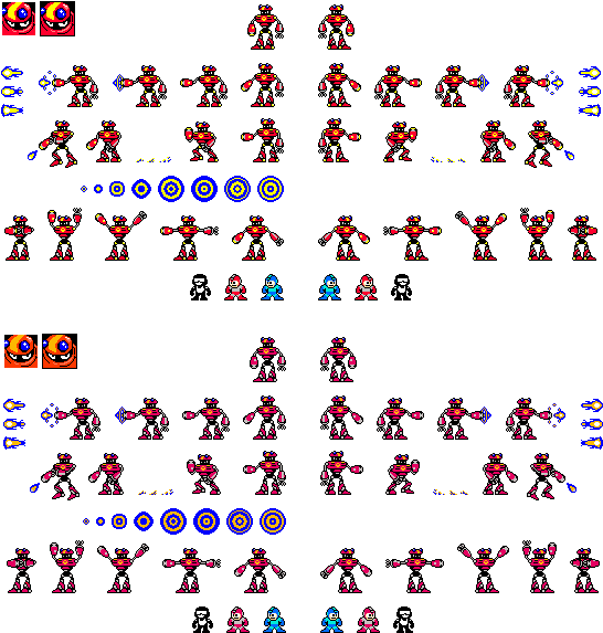 P-bot Nes Megaman Style - Number (572x596), Png Download