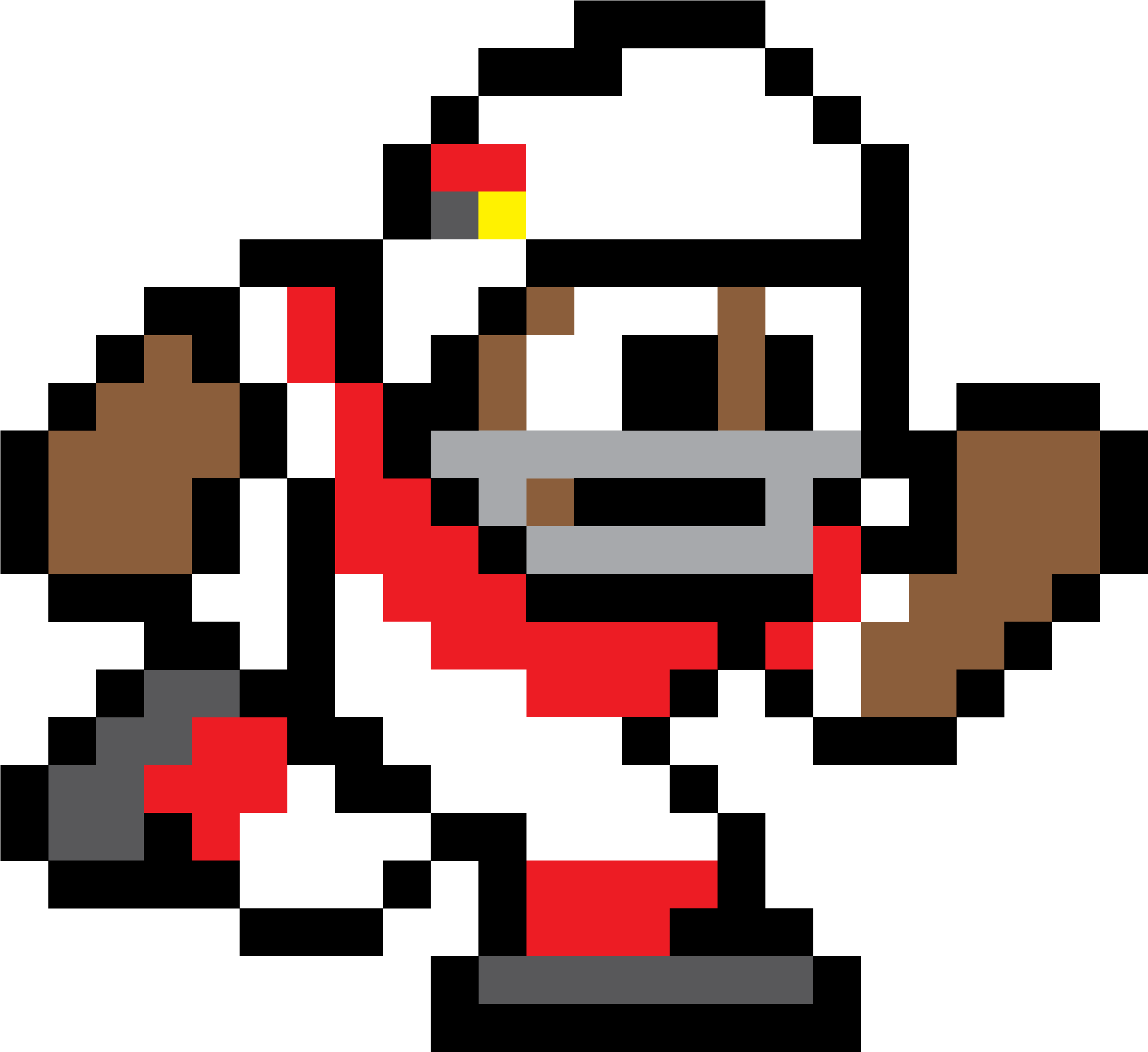 Qrvmjbl - 8 Bit Mega Man (4000x3670), Png Download