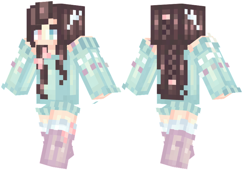 Clover - Deer Girl Skin Minecraft (804x576), Png Download