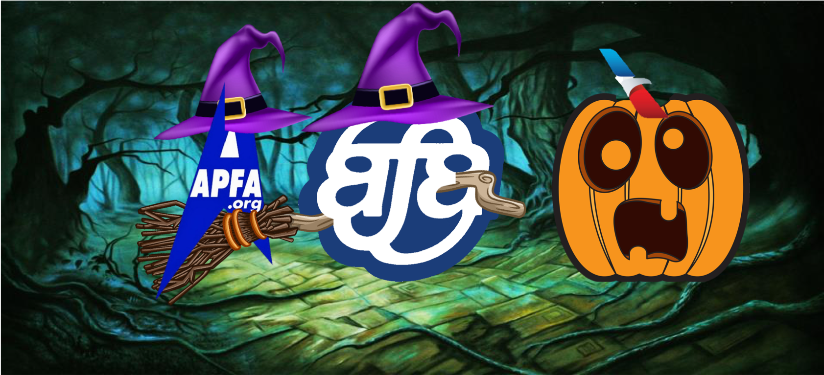 Union Merger Rumor Spooks American Airlines Management - Jack-o'-lantern (1683x910), Png Download