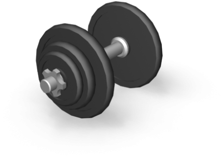Dumbell - Barbell (1000x1000), Png Download