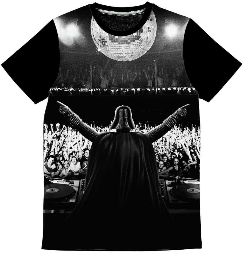 "party Vader Classic Sublimation Panel T-shirt\ - T-shirt (1024x1024), Png Download