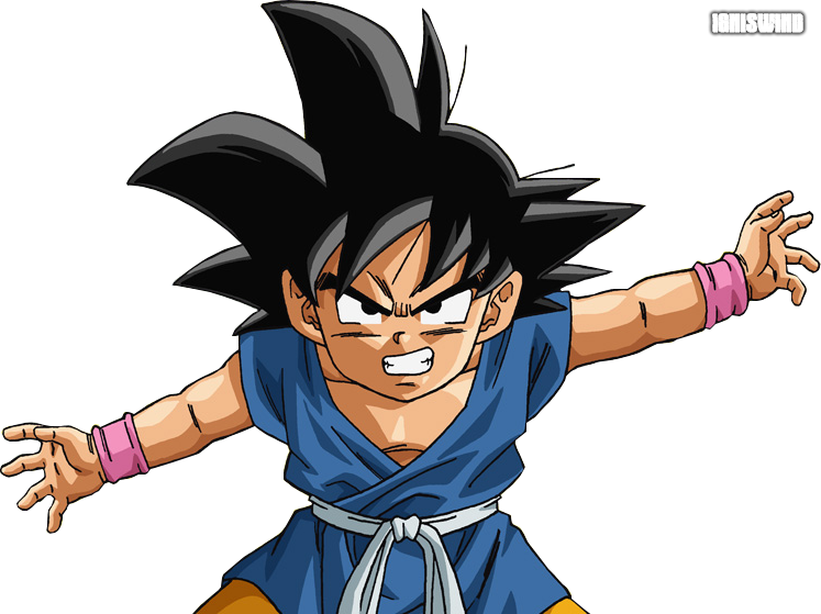 Gt Kid Goku - Goku Dragon Ball Gt Render (747x559), Png Download