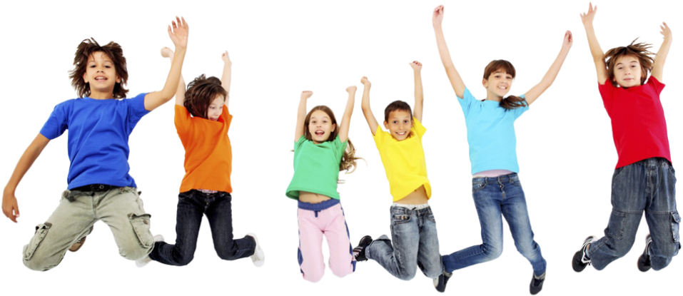 The Big Bounce - Happy Kids Png (967x419), Png Download