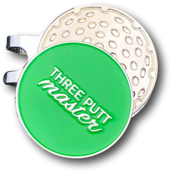 Three Putt Master Hat Clip W/ Ball Marker - Emblem (1060x1413), Png Download
