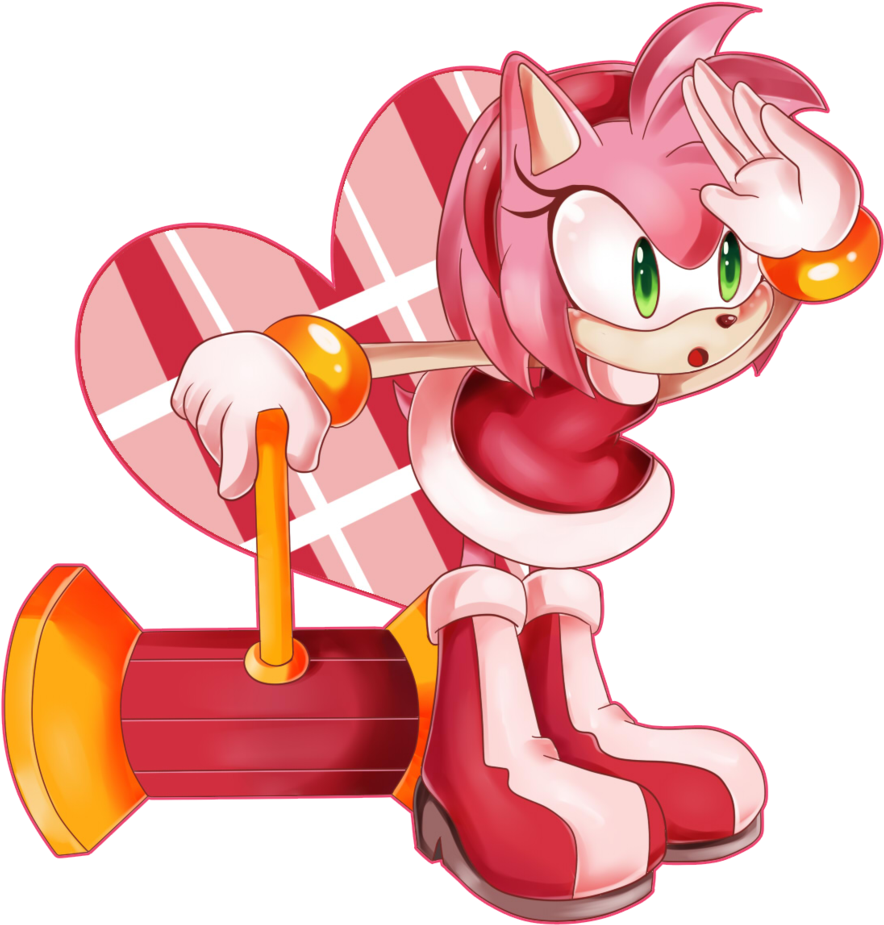 Amy Rose Images I Wonder Sonic Is Hd Wallpaper And - Sonic Con Amy Rose (900x950), Png Download