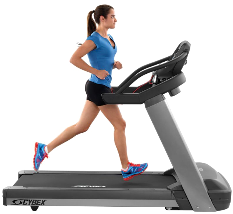 Gym Machine Background Png - Exercise On Treadmill (1000x800), Png Download