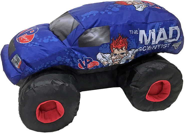 Plush Monster Jam Truck - Monster Truck (900x900), Png Download