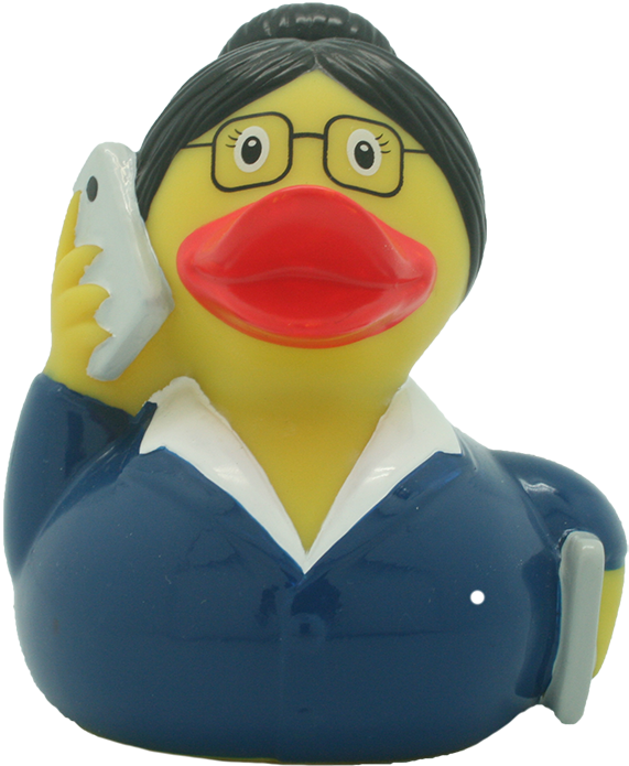 Business Woman Rubber Duck By Lilalu - Pato Mujer (800x800), Png Download