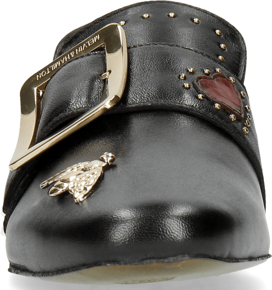 Loafers Luna 2 Nappa Black Bee Gold - Leather (1024x1024), Png Download