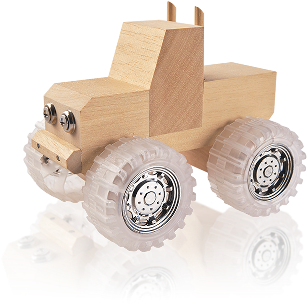 Wooden Toy Monster Truck - Toy (709x642), Png Download