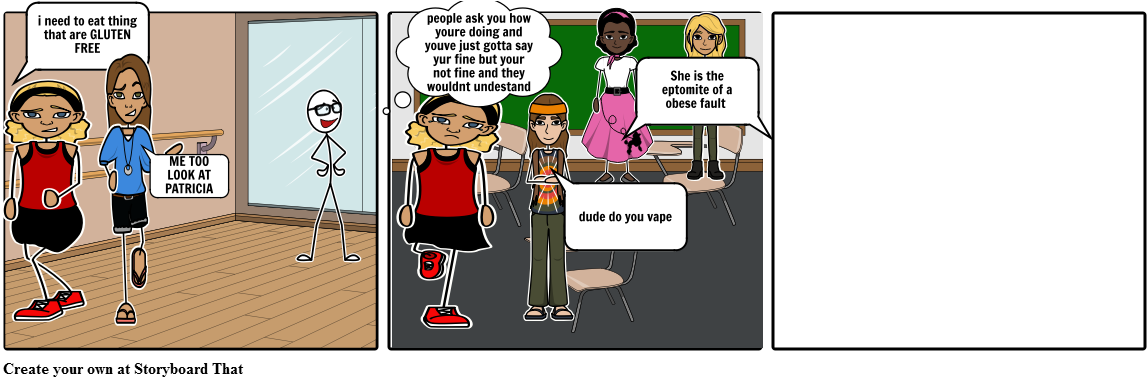 Fat - Cartoon (1164x385), Png Download