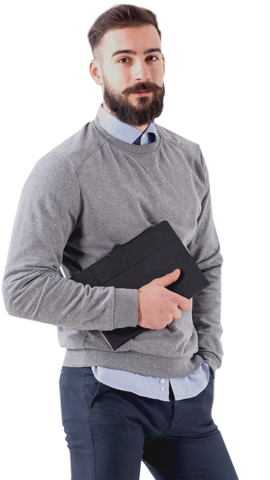 Live And Learn In Lou - White Background Teacher Full Body (579x956), Png Download