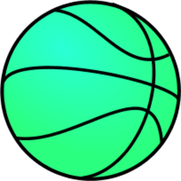 Picture Transparent Stock Green Clipart - Basketball Clip Art (600x600), Png Download