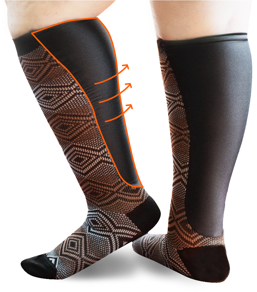 Socks For Every Body - Hockey Sock (869x1001), Png Download