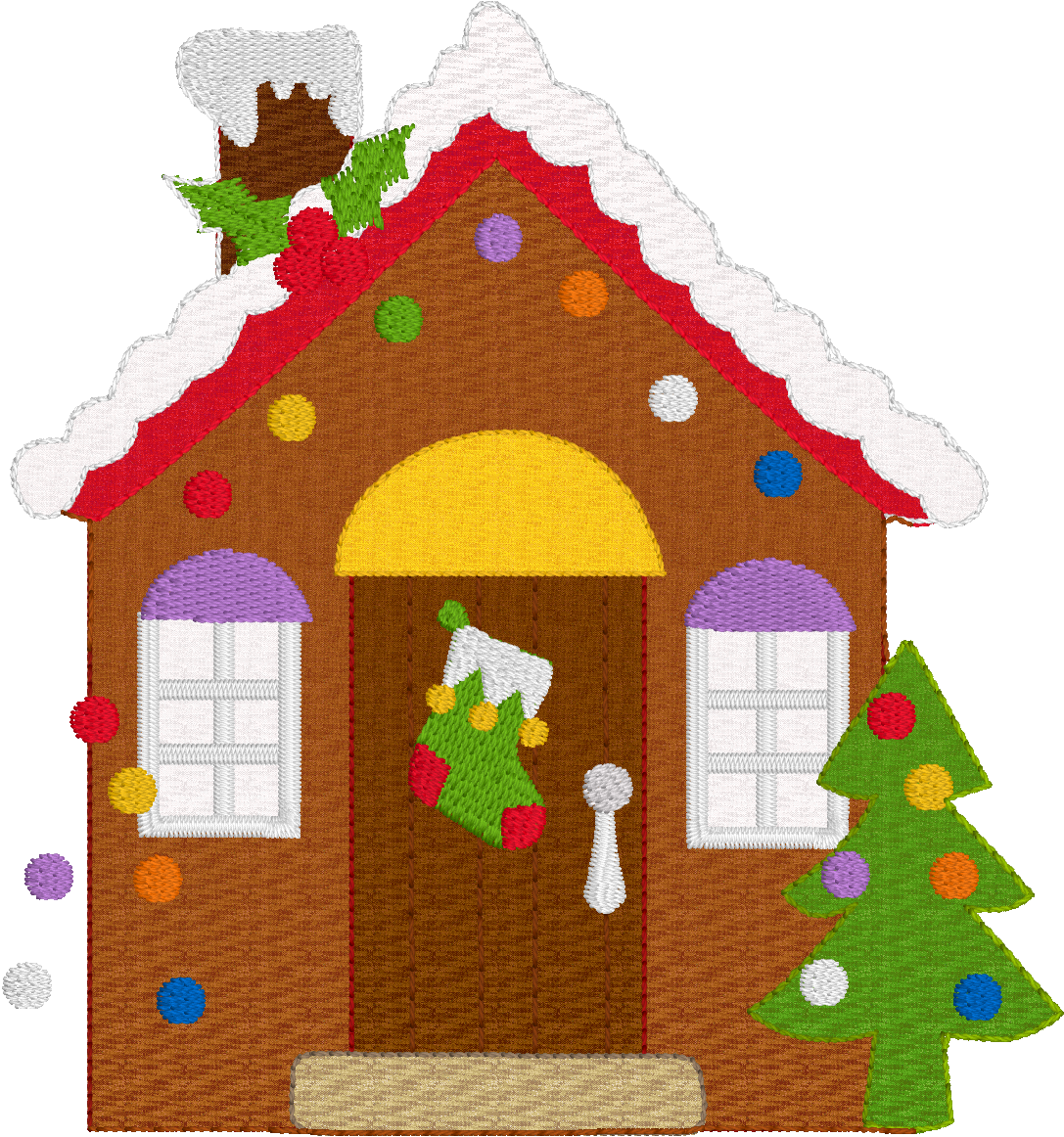 Gingerbread House (1087x1162), Png Download