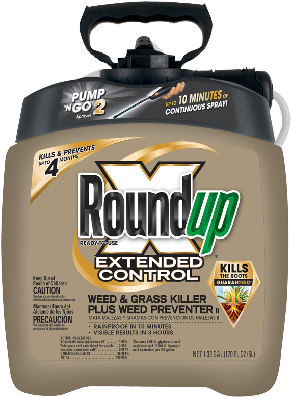 Roundup Ready To Use Extended Control Weed And Grass - Roundup Weed Killer (592x800), Png Download