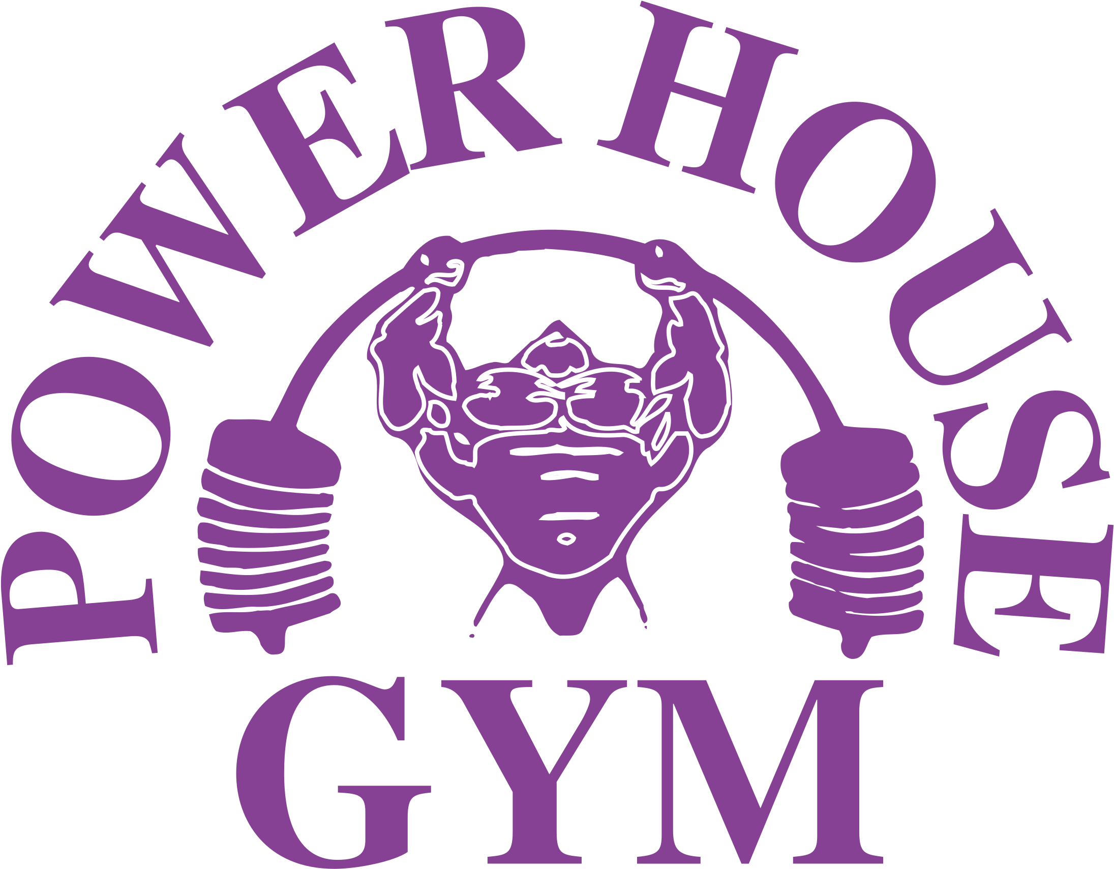 Power House Gym Logo Png Transparent - Poster (2400x2400), Png Download