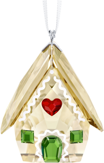 Home / Decorations / Christmas / Gingerbread House - Gingerbread Swarovski (600x600), Png Download