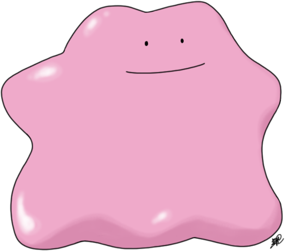Ditto Transparent Png - Ditto Pokemon Png (600x600), Png Download