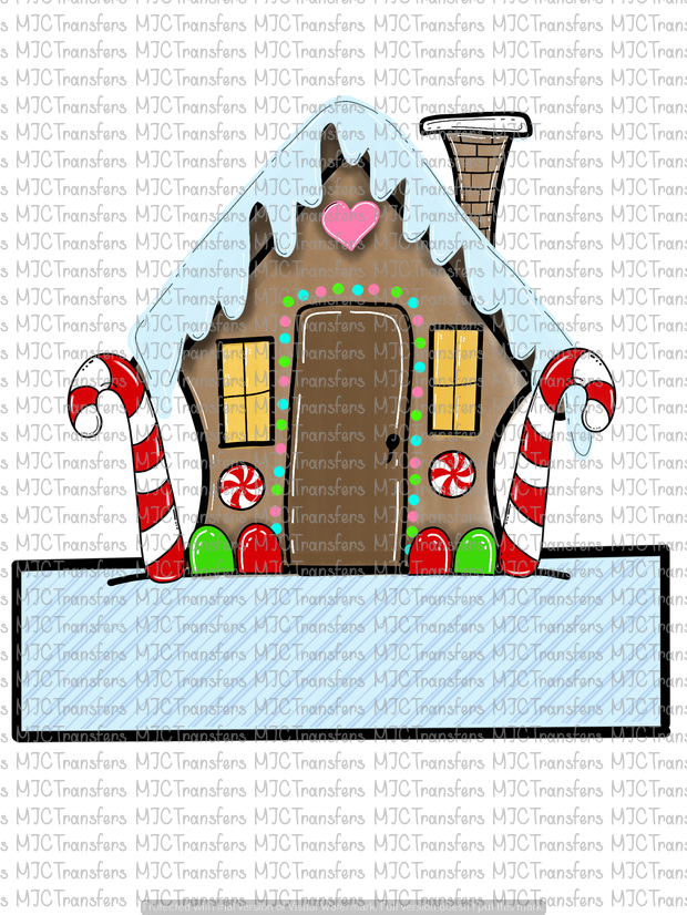 Girl Gingerbread House Mjctransfers - Craft (620x826), Png Download