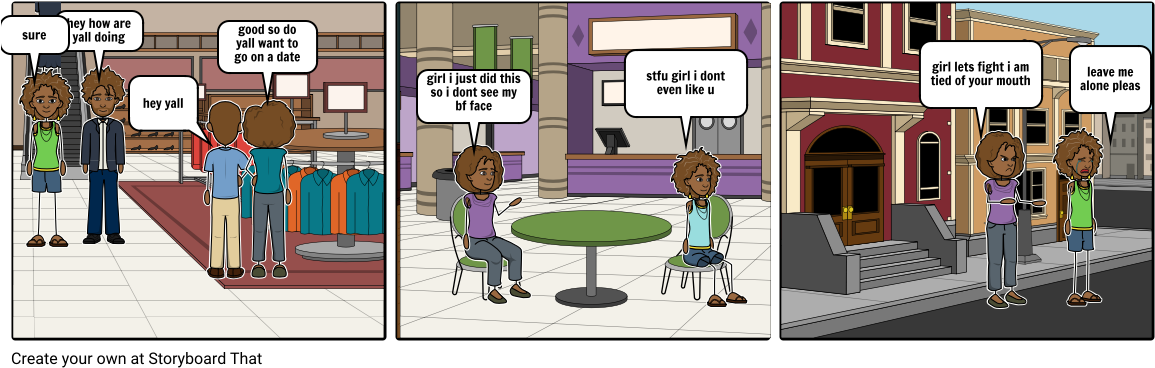 My Stuff Hoe So Dont Touch It - Cartoon (1164x385), Png Download