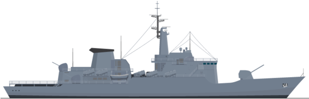 Guided Missile Destroyer (600x600), Png Download