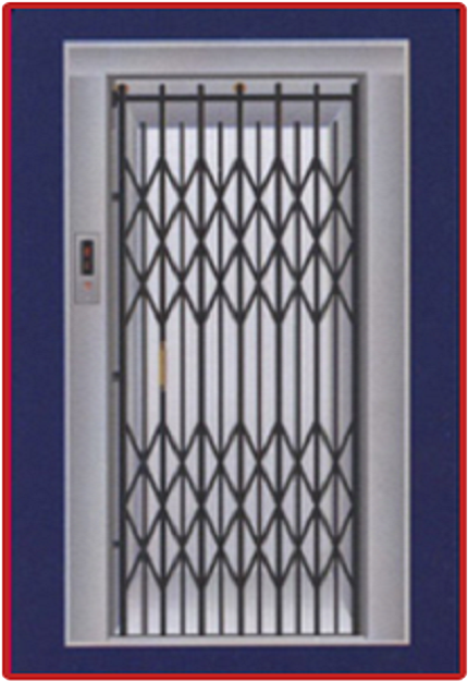 Collapsible Gates - Lift Types Of Doors (500x650), Png Download