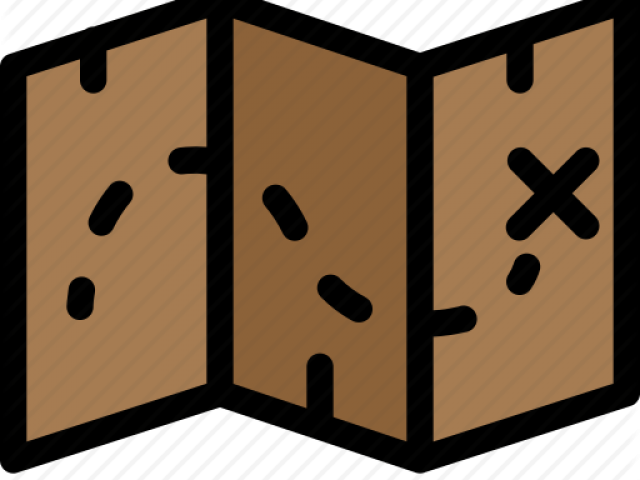 Direction Clipart Treasure Map (640x480), Png Download