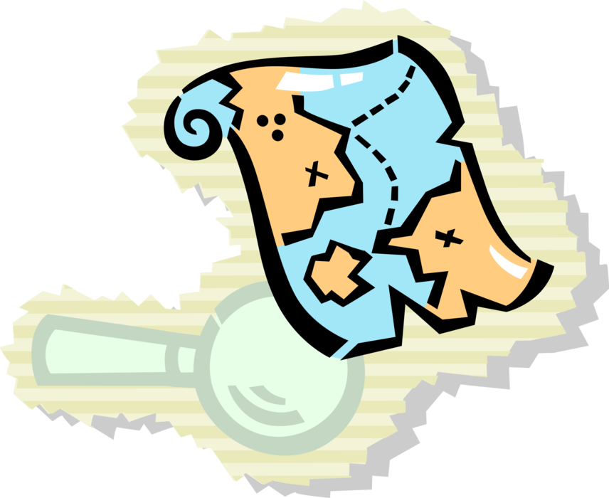 Vector Illustration Of Buccaneer Pirate's Treasure (856x700), Png Download