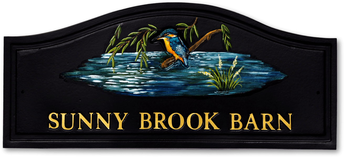 Kingfisher House Sign - Wallet (1400x618), Png Download