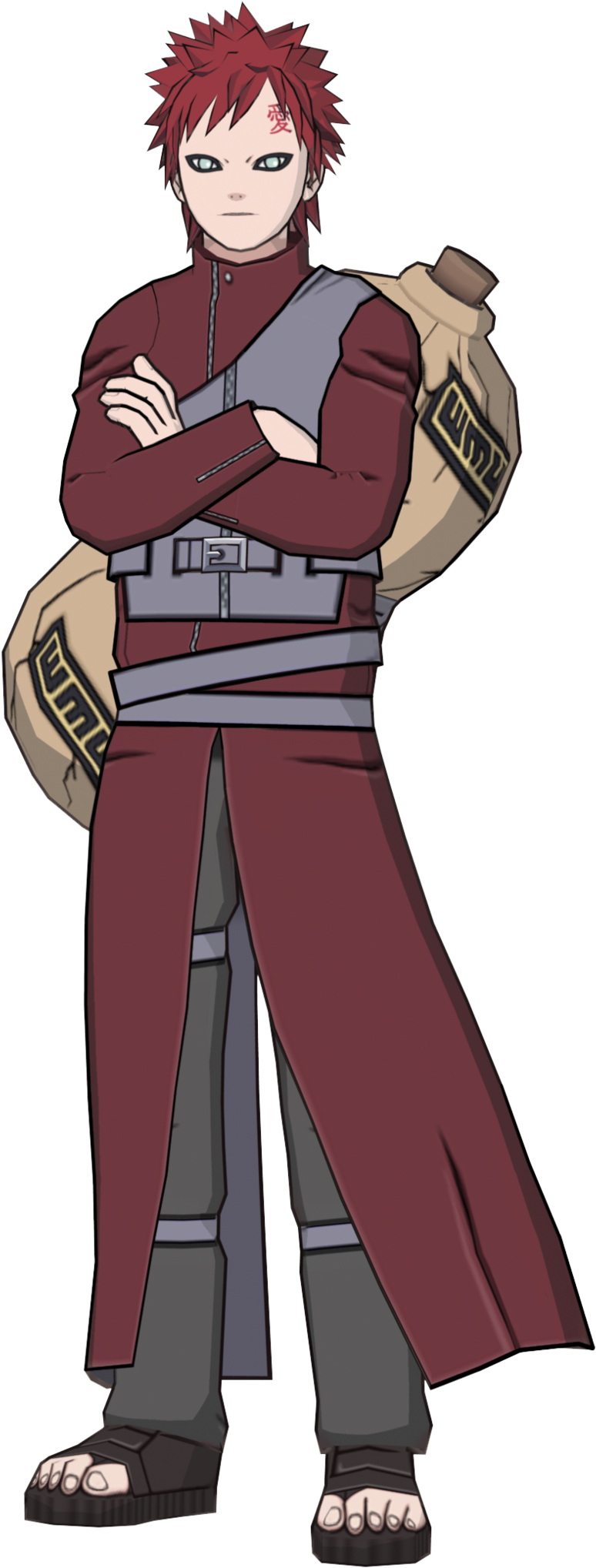 Gaara Png - - Gaara Of The Desert Naruto (900x2077), Png Download