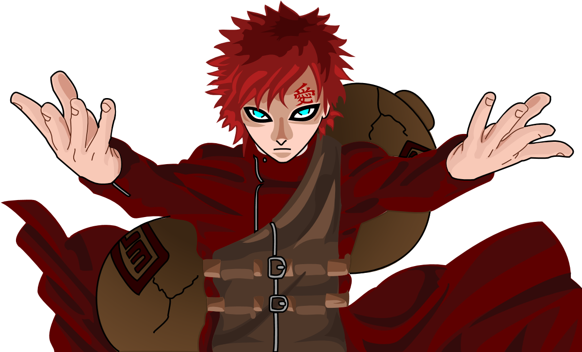 Sabaku No Gaara By Demarthl - Personaje De Arena De Naruto (1200x750), Png Download