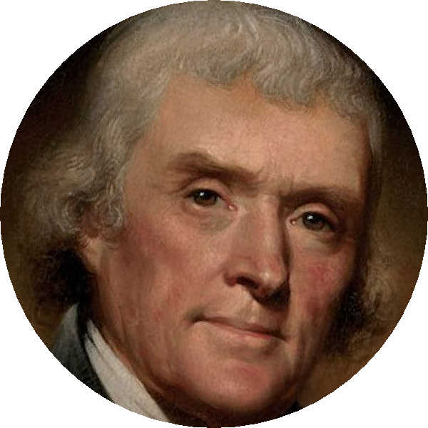Thomasjefferson - Thomas Jefferson (600x600), Png Download
