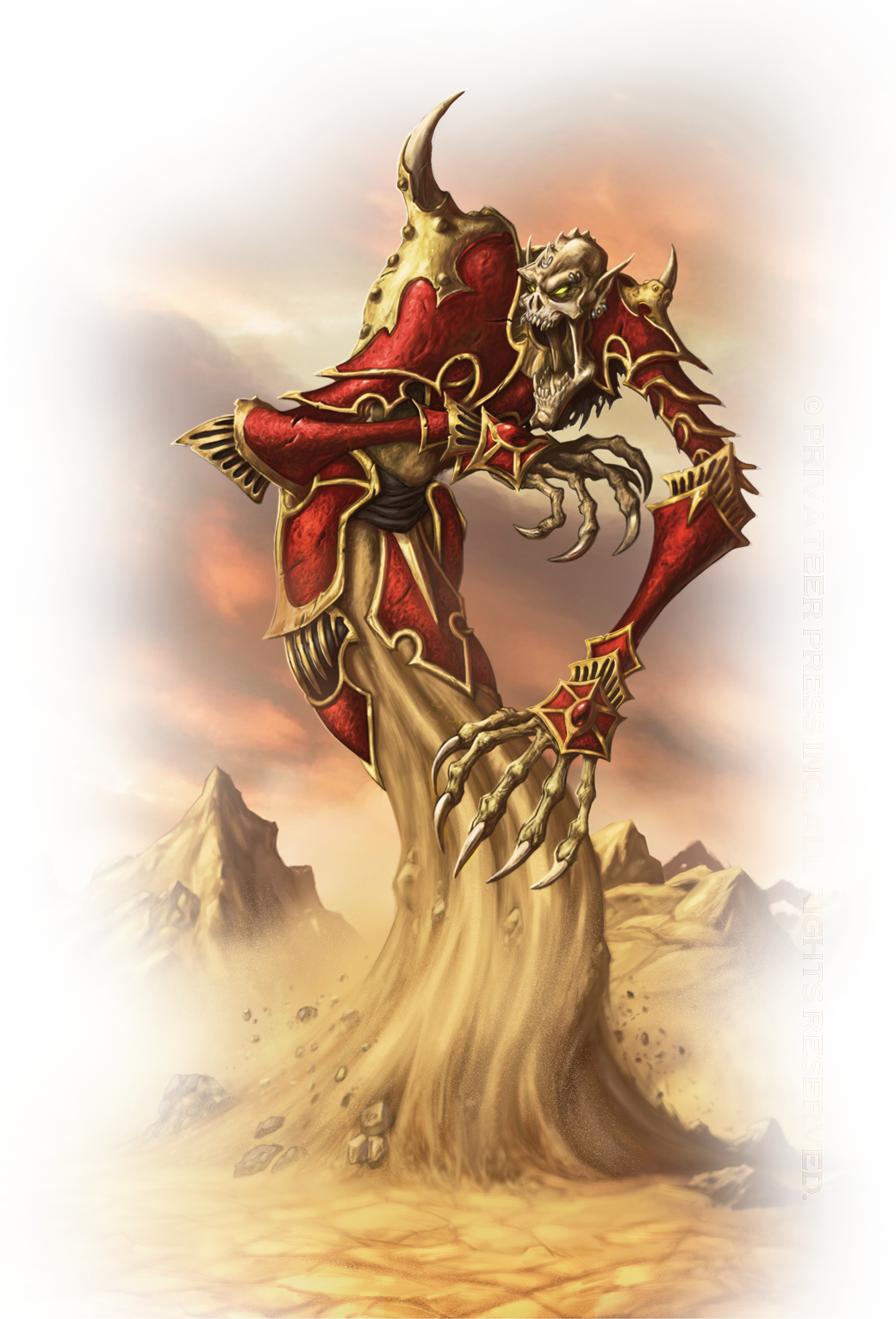 Pmordikaar's Elite Cadre 1" Advance And The Void Spirits - Skorne Empire (1040x1529), Png Download