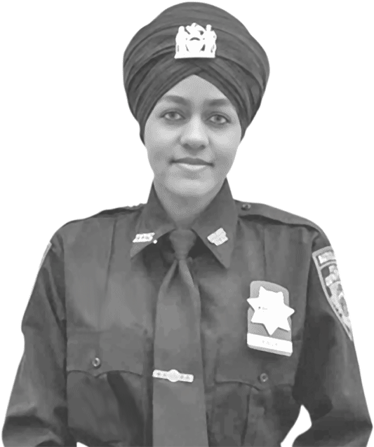 Nypd Gets First Female Turbaned Sikh Auxiliary Police - Gursoach Kaur (781x638), Png Download