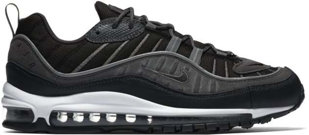 Nike Air Max 98 Se Black Anthracite Dark Grey - Nike Dunk Low Flyknit (763x763), Png Download