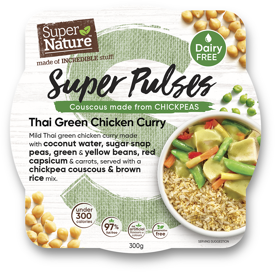 Meal Frozen Thai Chicken Curry 300g - Super Nature Super Pulses (1122x1122), Png Download