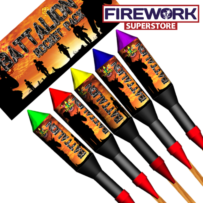 Skip To The Beginning Of The Images Gallery - Battalion Firework Rocket Pack (700x700), Png Download