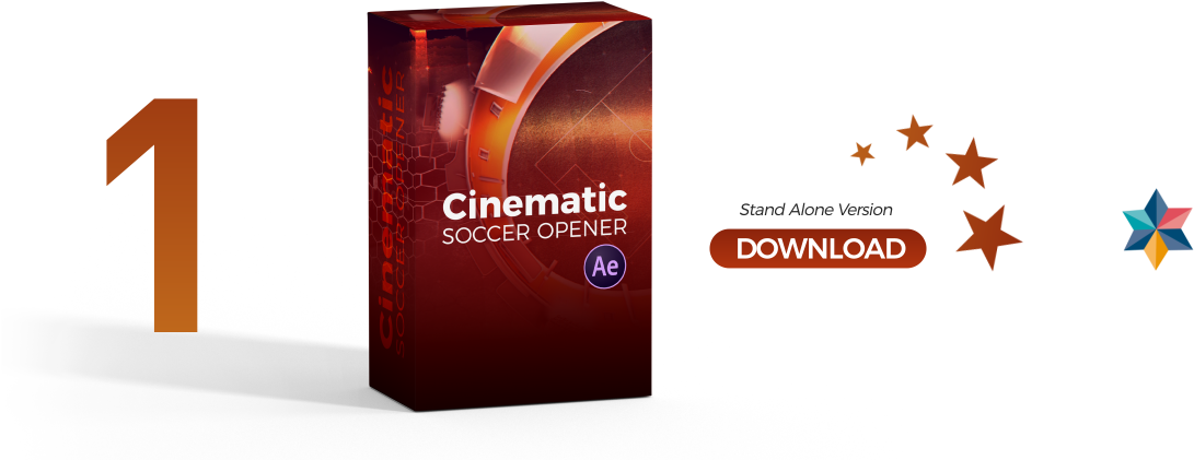 Soccer Openers Pack After Effects Templates Videohive - Box (1232x450), Png Download