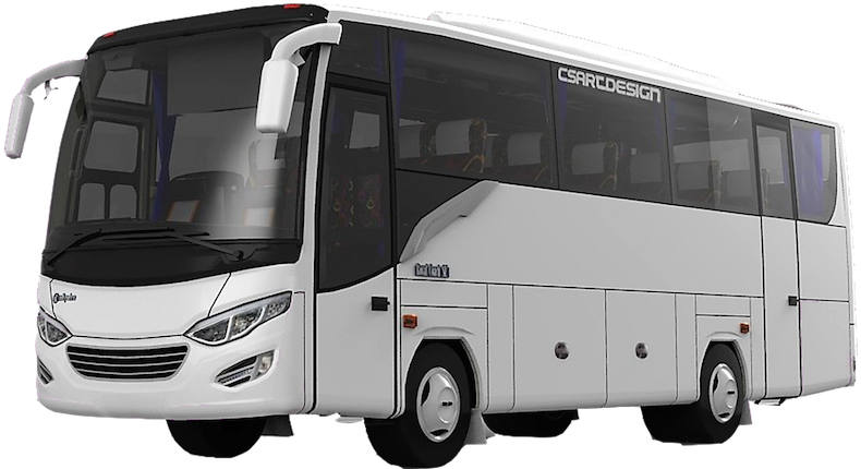 Free Travel Bus Png - Medium Bus Png (800x429), Png Download