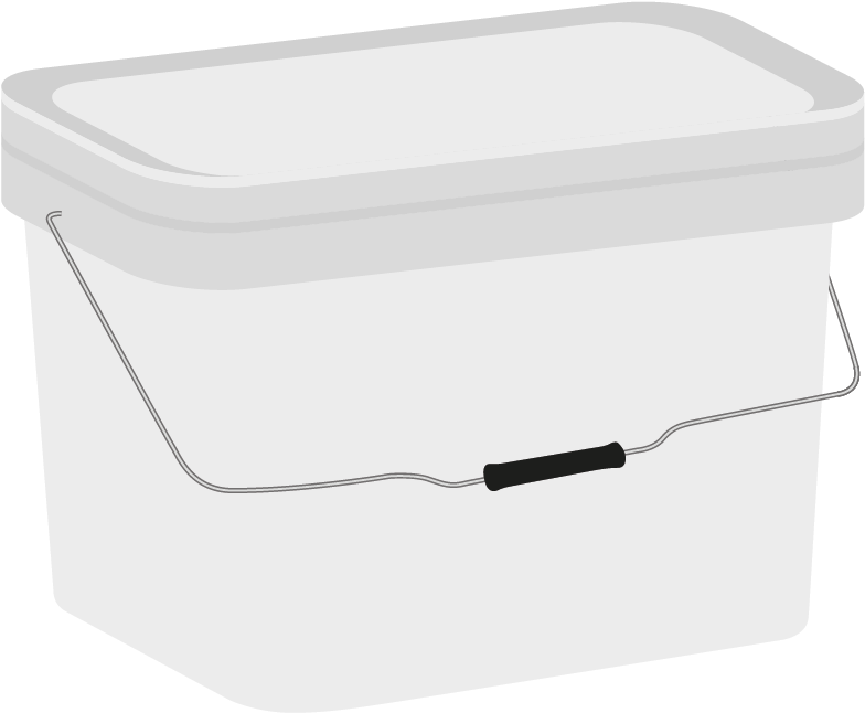 Square Bucket - Box (800x800), Png Download