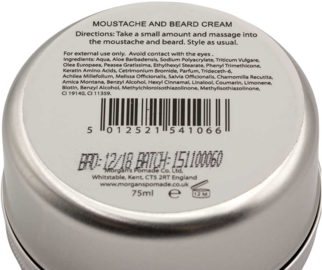 Morgan's Moustache And Beard Cream - Eye Shadow (1024x1024), Png Download