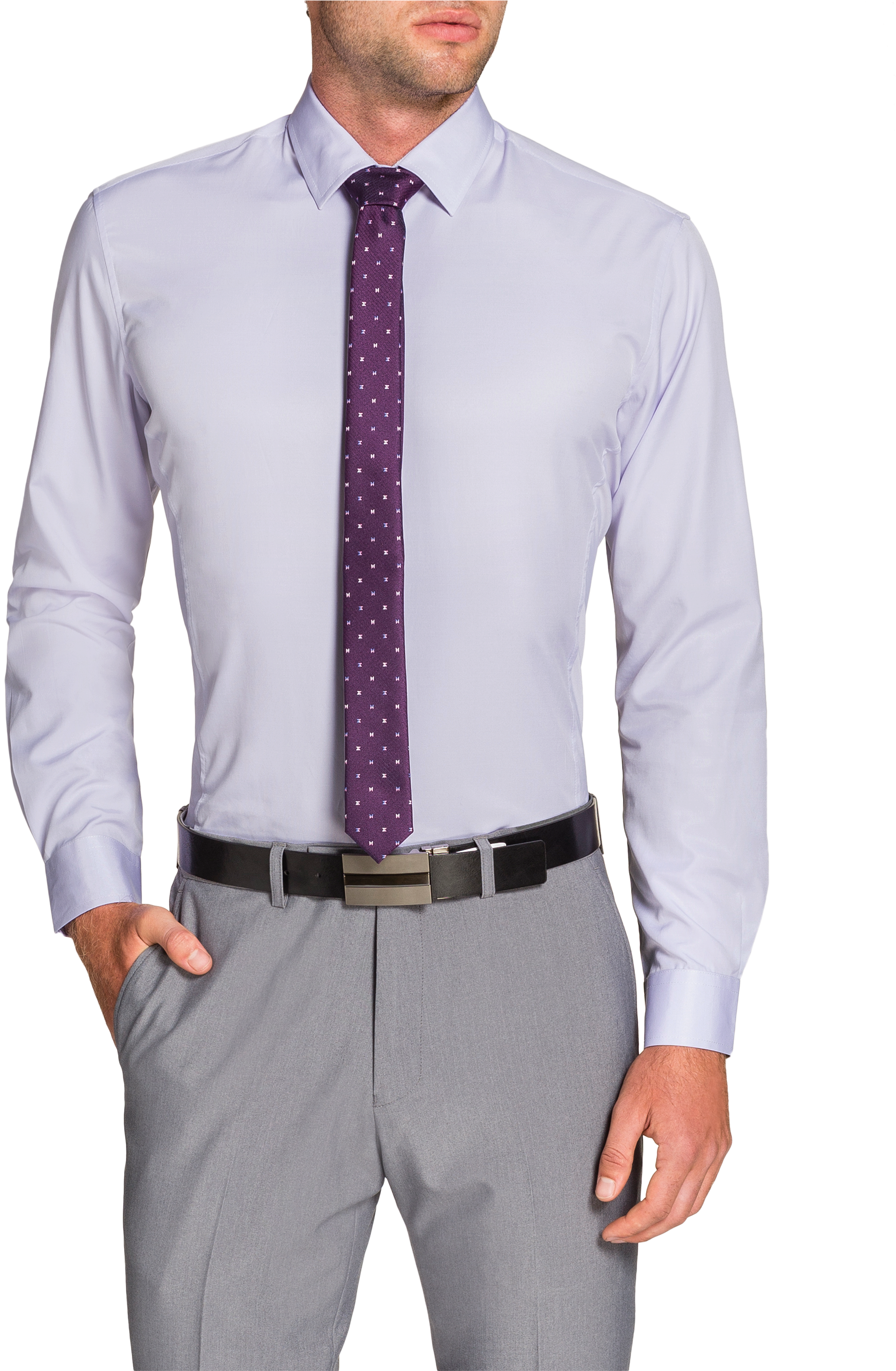 Lilac Jasper Dress Shirt - Formal Wear (3000x3000), Png Download