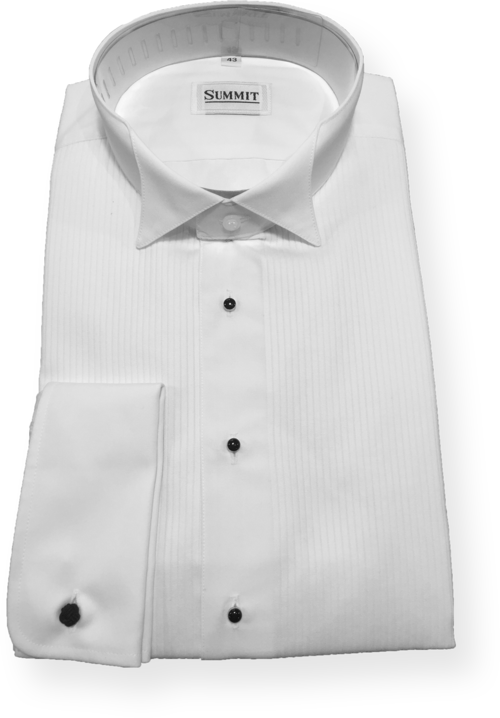 Summit Formal Wing Collar- White - Button (500x718), Png Download