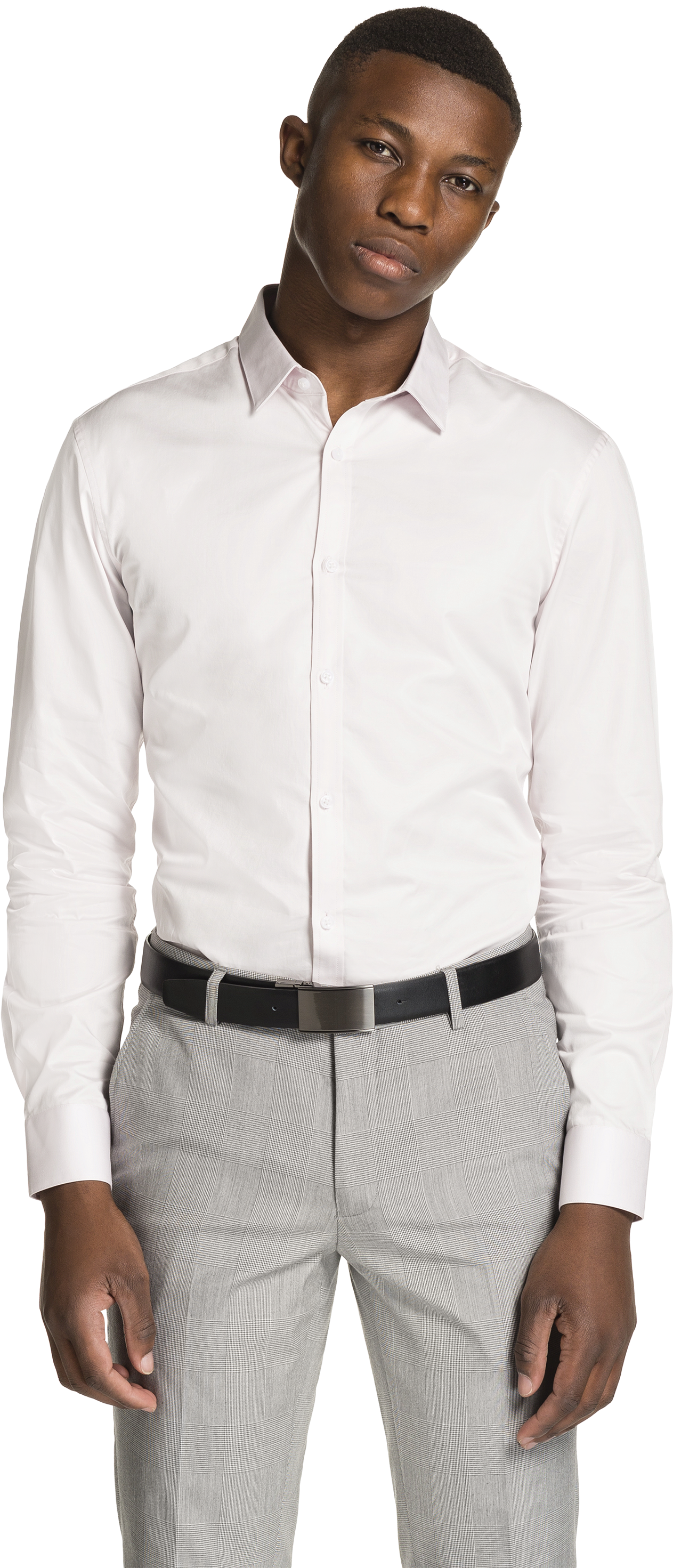 Pink Varrick Slim Fit Dress Shirt - Formal Wear (3000x3000), Png Download