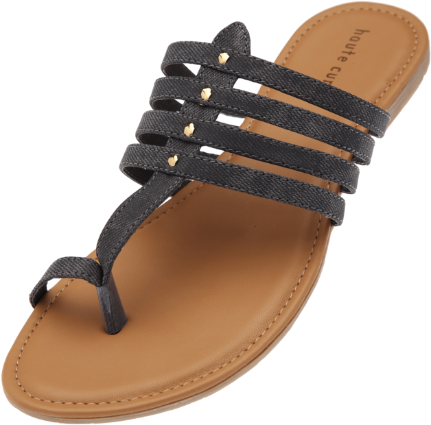 Womens Slipon Flat Chappal - Flip-flops (640x960), Png Download