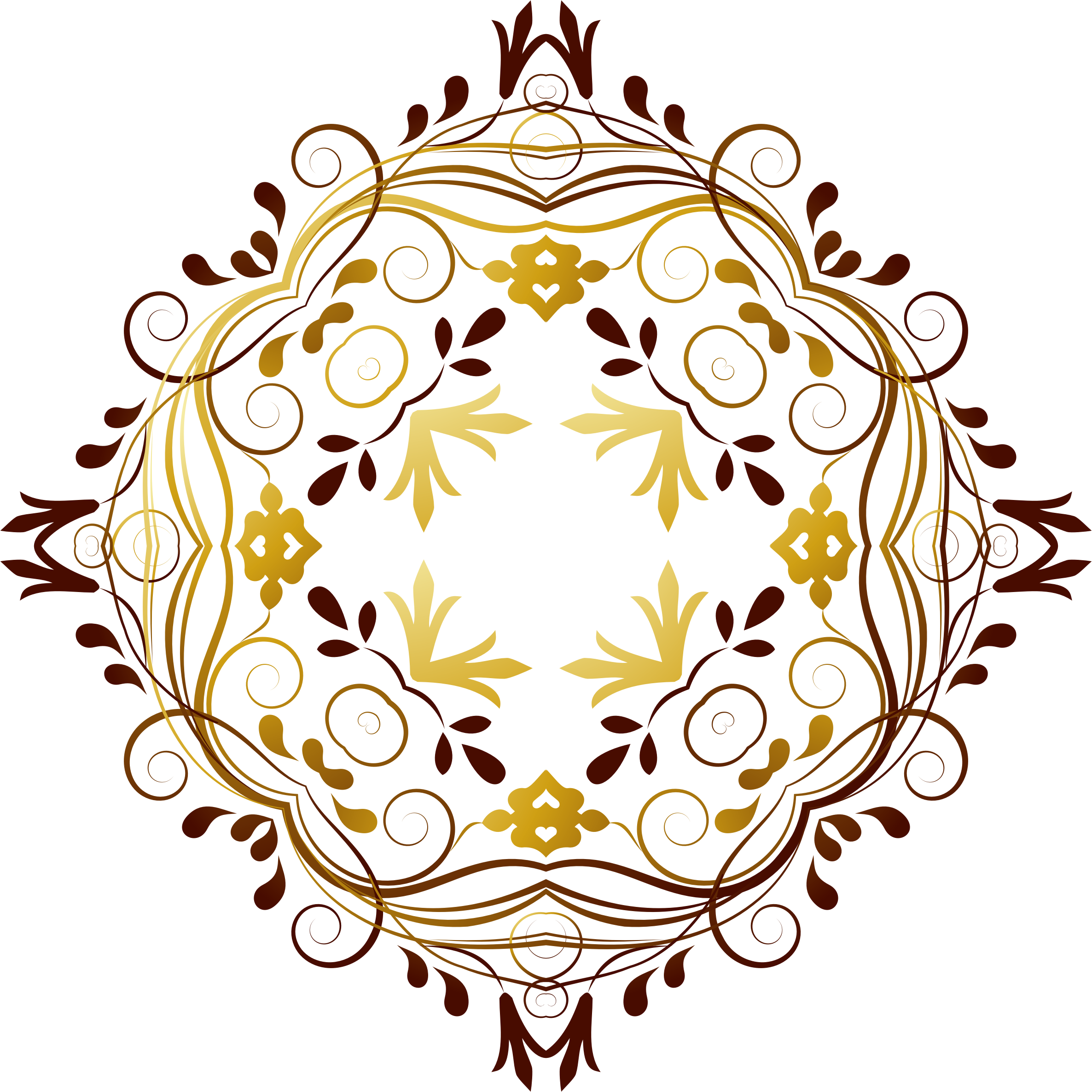 This Free Icons Png Design Of Flourishy Floral Design (2372x2372), Png Download