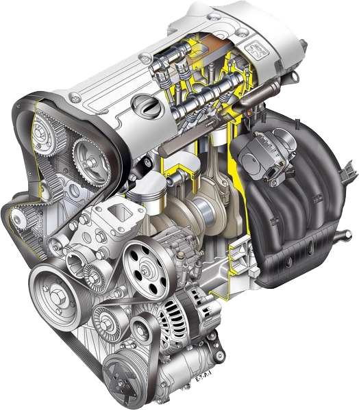 2 Litre, Diesel - Motor Peugeot 408 2.0 (524x599), Png Download
